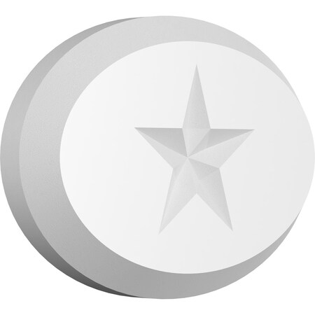 Ekena Millwork Standard Dalton Star Rosette With Beveled Edge, 4"W x 2 3/4"H x 1/2"P ROSP040X028X050DAL07